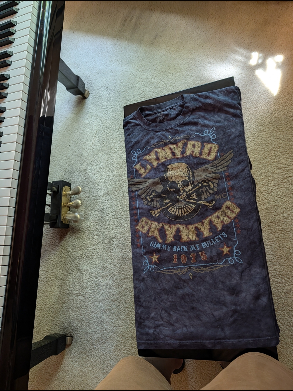 Liquid Blue Navy Vintage-Style Lynyrd Skynyrd Graphic Tee